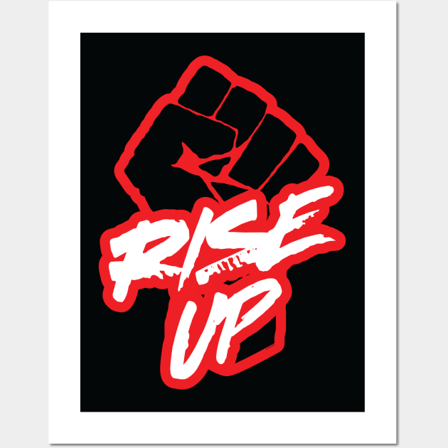 Rise Up Fist Wall Art by LaBearDod